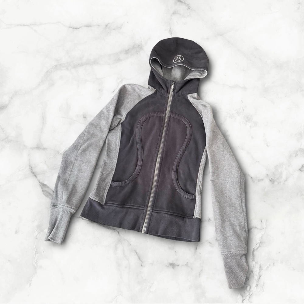 Lululemon Athletica Two-Tone Gray Women's Hoodie - Picture 2 of 7